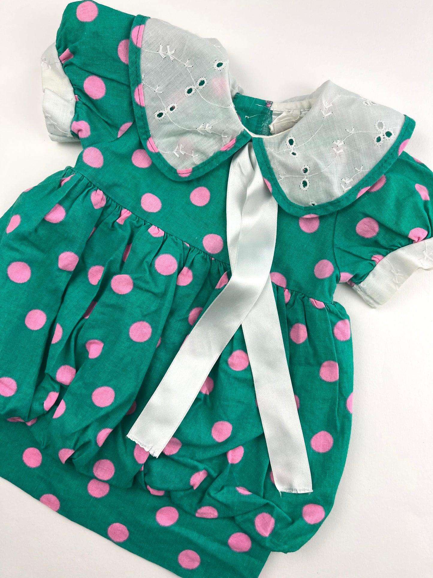 Robe ballon à pois vintage 6 mois