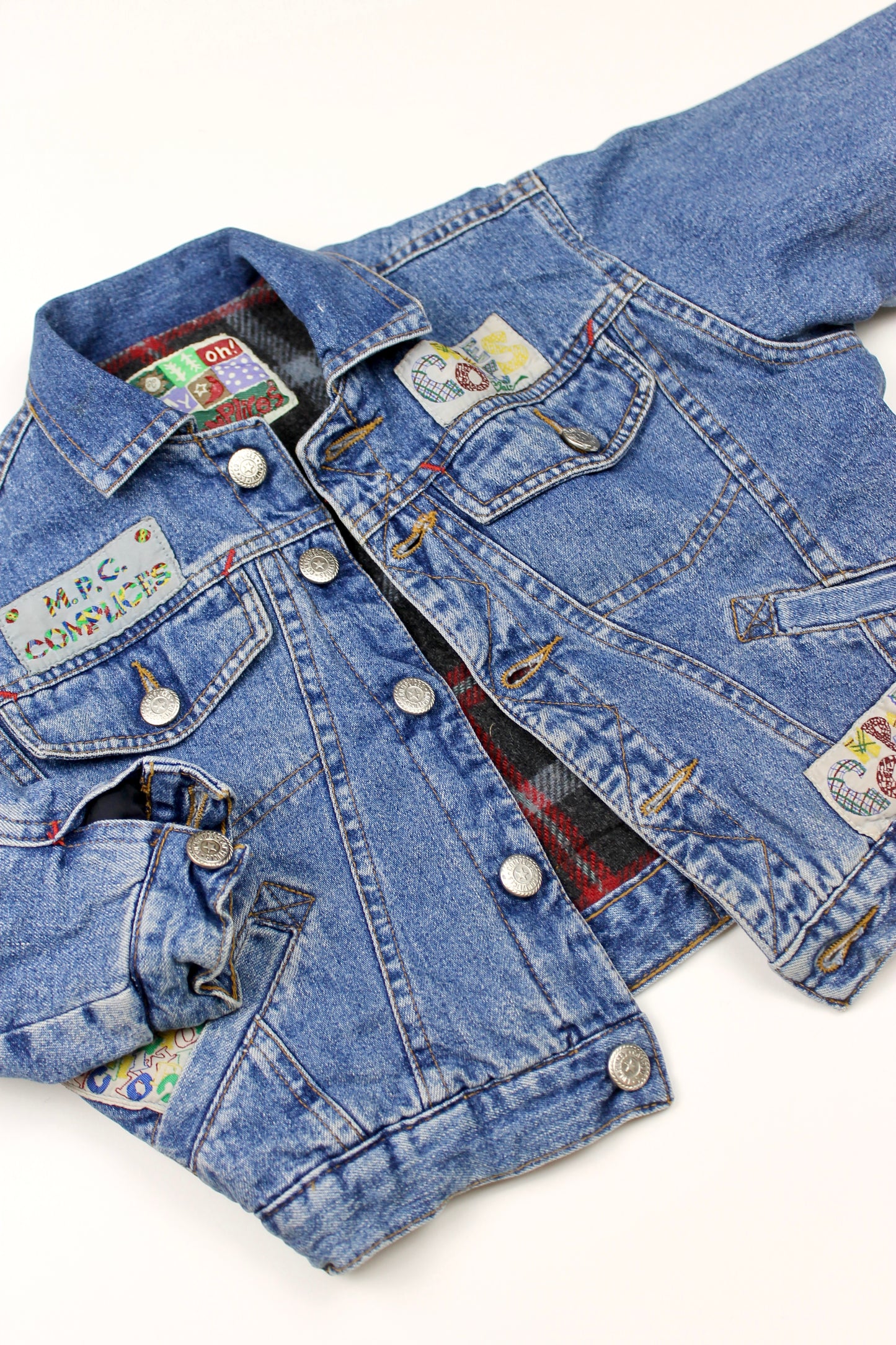 Veste en jeans bleue vintage Complice 4 ans