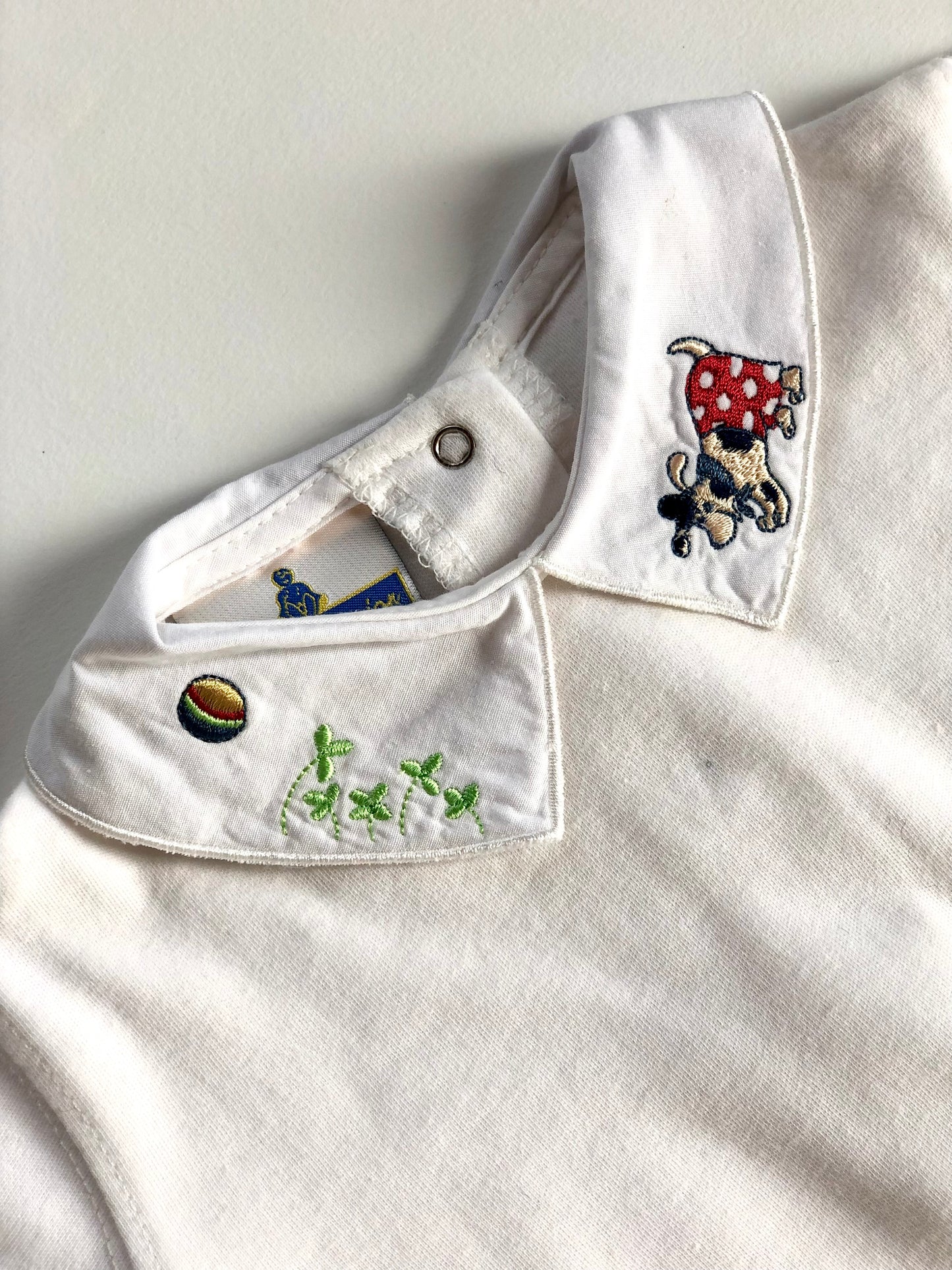 Polo manches courtes blanc Sergent Major 6 mois
