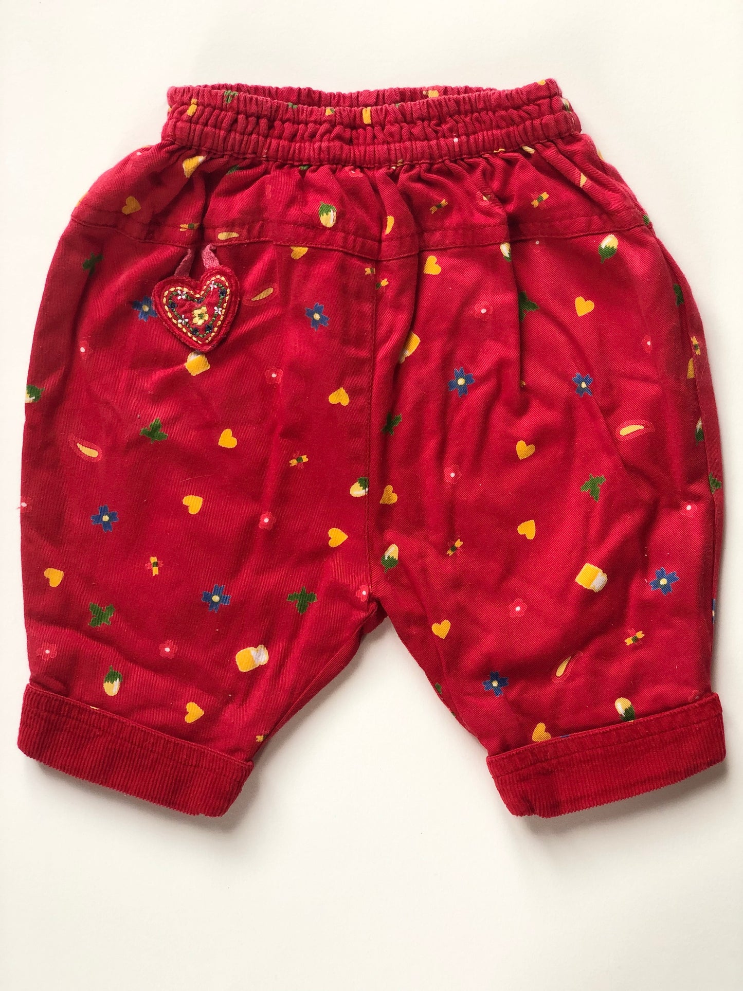 Sarouel vintage rouge Kimbaloo 3 mois