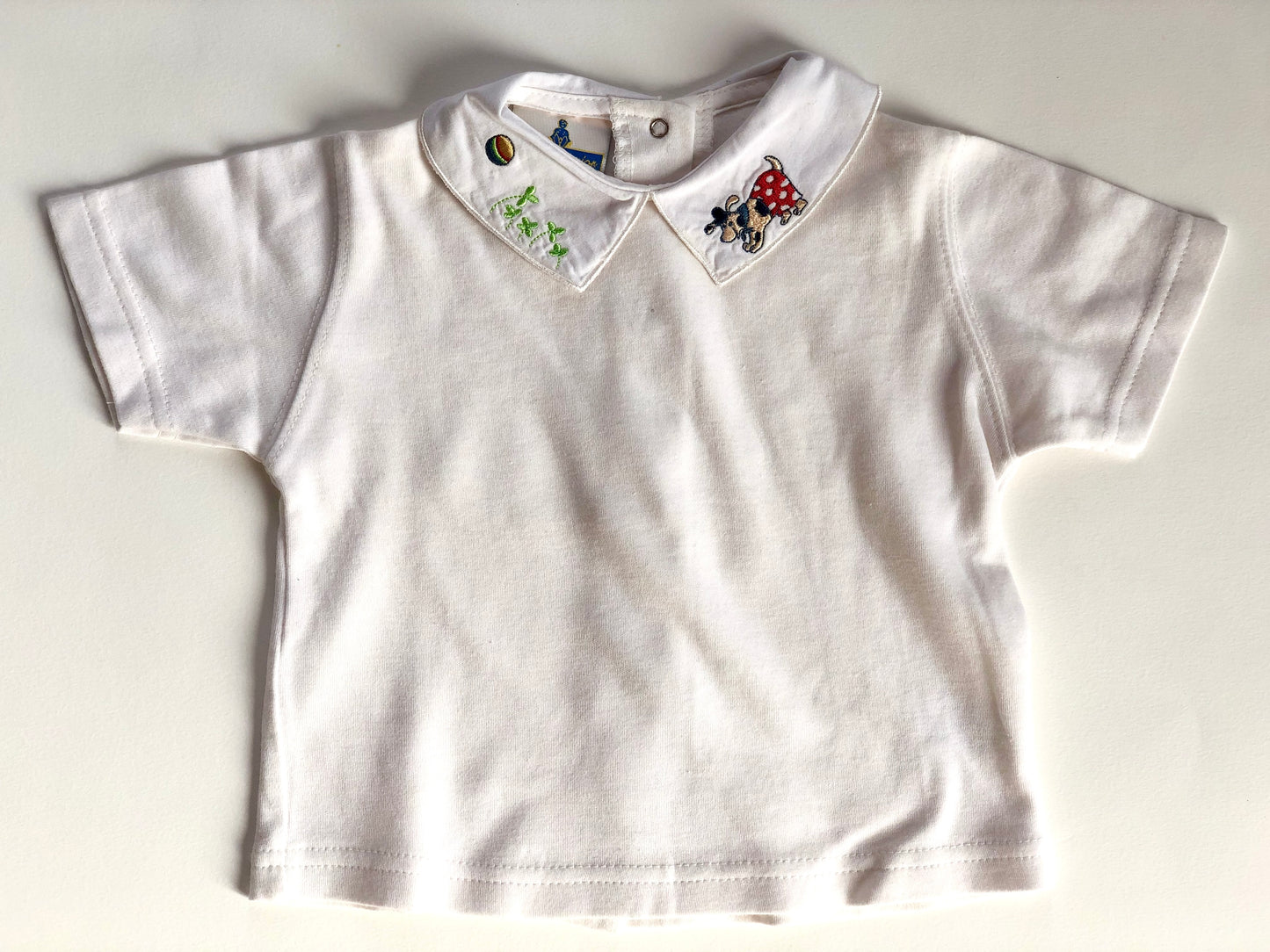 Polo manches courtes blanc Sergent Major 6 mois