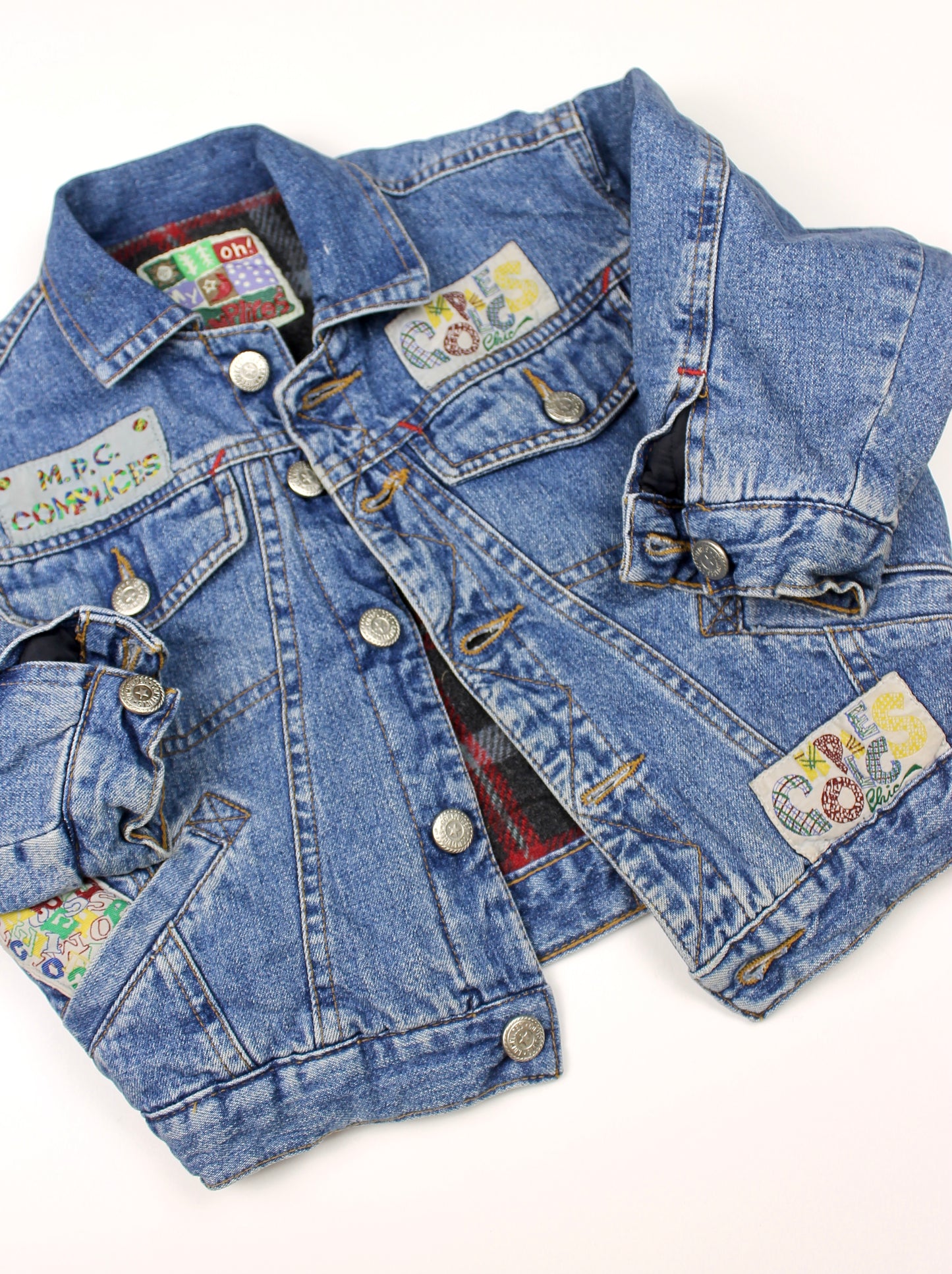 Veste en jeans bleue vintage Complice 4 ans