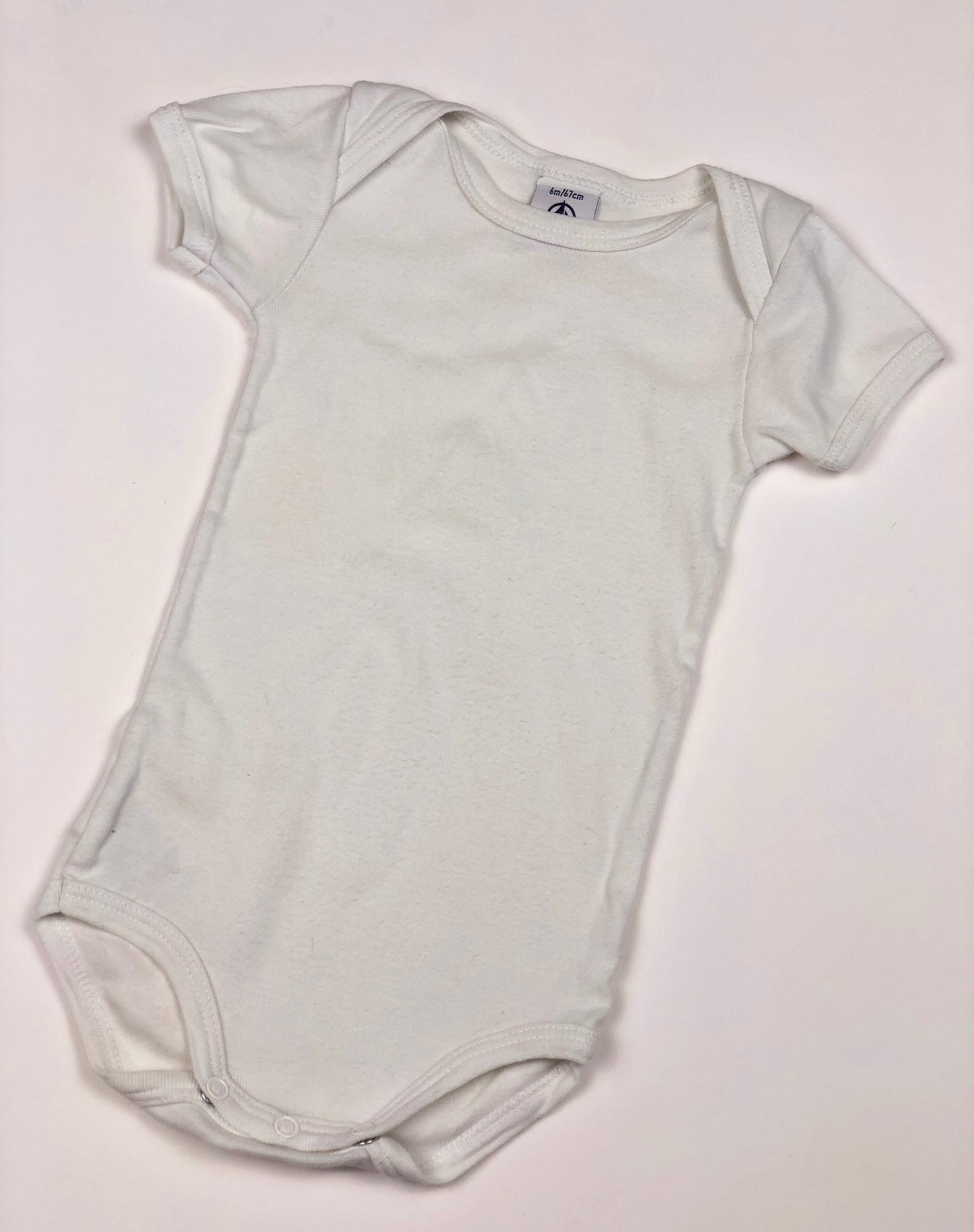Body blanc Petit Bateau 6 mois