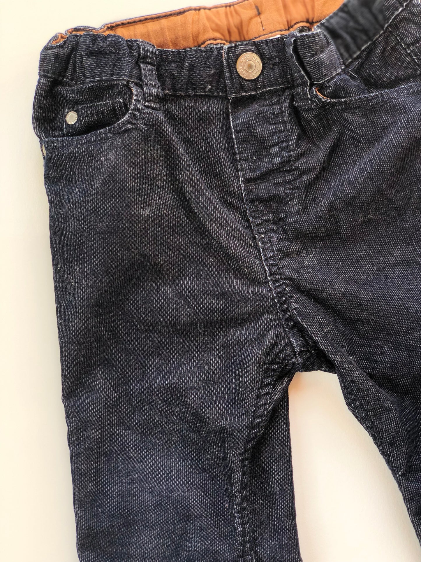 Pantalon texturé bleu foncé H&M 18 mois