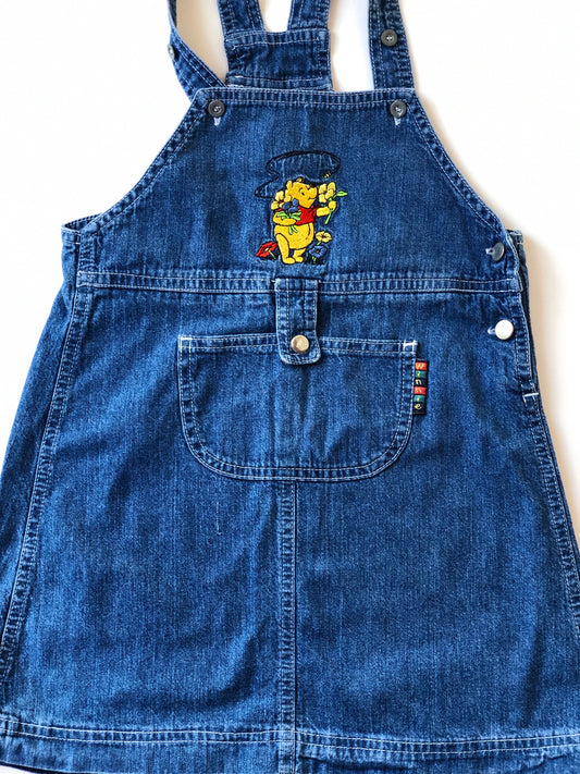 IMPARFAIT - Robe salopette en denim vintage Winnie l’ourson 5 ans