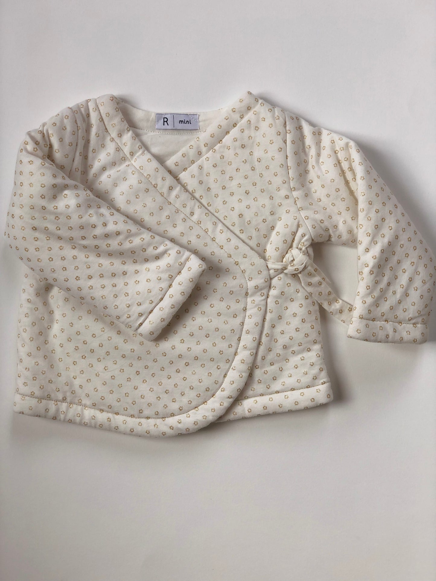Veste épaisse blanc et or La Redoute 9 mois