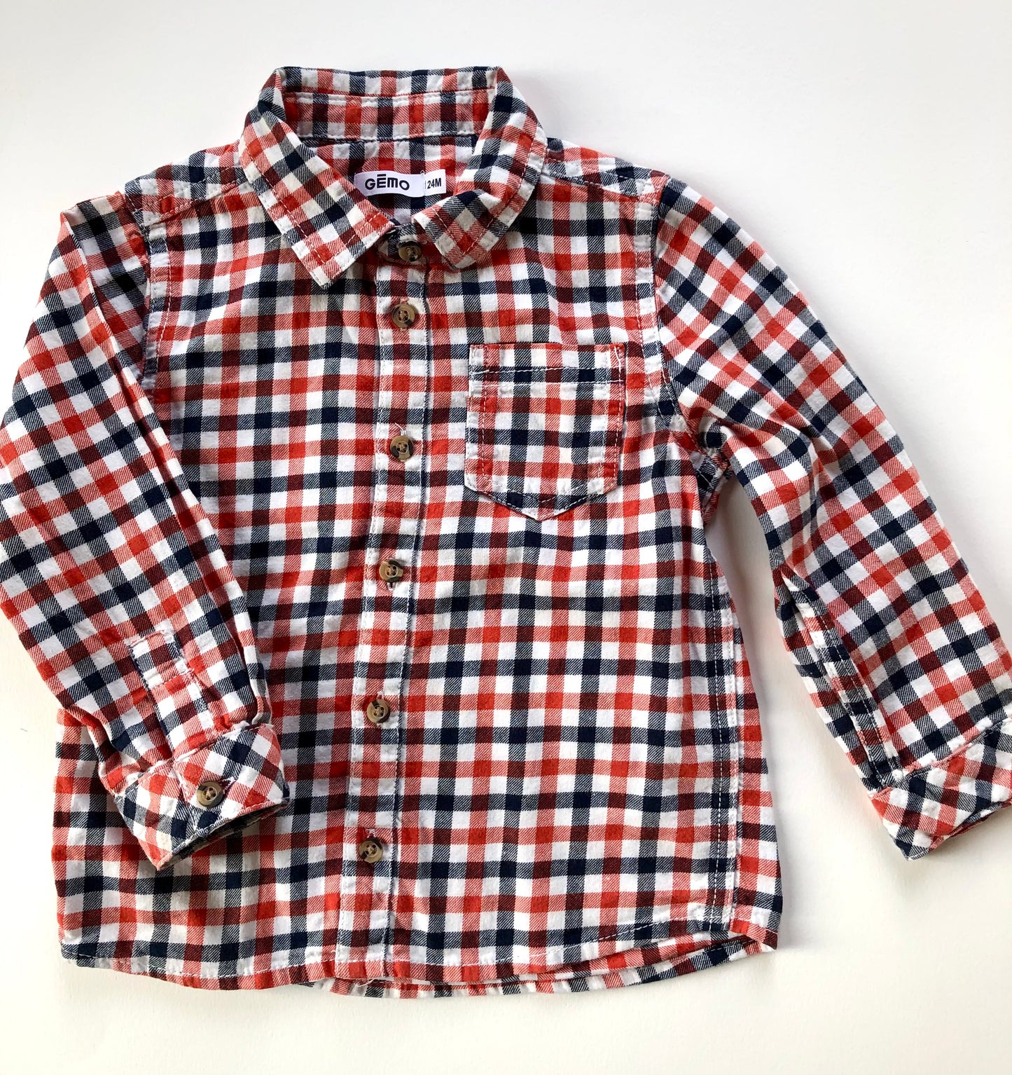 Chemise à carreaux Gémo 2 ans