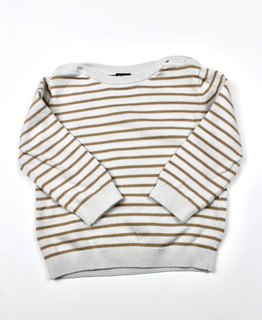 Pull marinière beige Kiabi 2 ans
