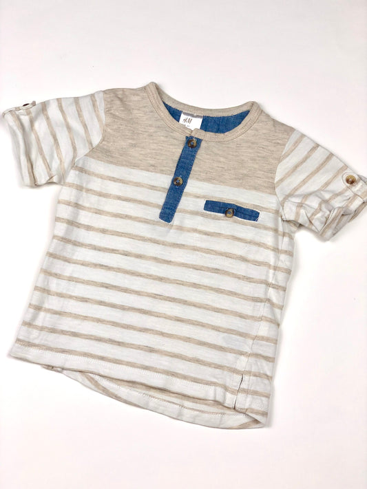 T-shirt manches courtes H&M 6 mois