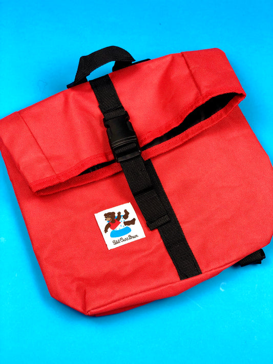Sac à dos de piscine rouge Petit Ours Brun