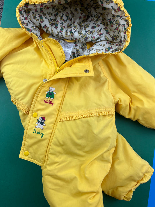 Combinaison pilote vintage jaune 18 mois