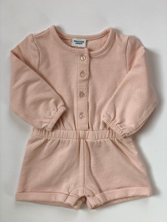 Combi-short rose à pois brillants Tape à l’oeil 6 mois