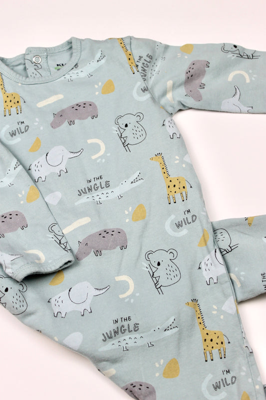 Pyjama bleu motifs animaux Kiabi 18 mois