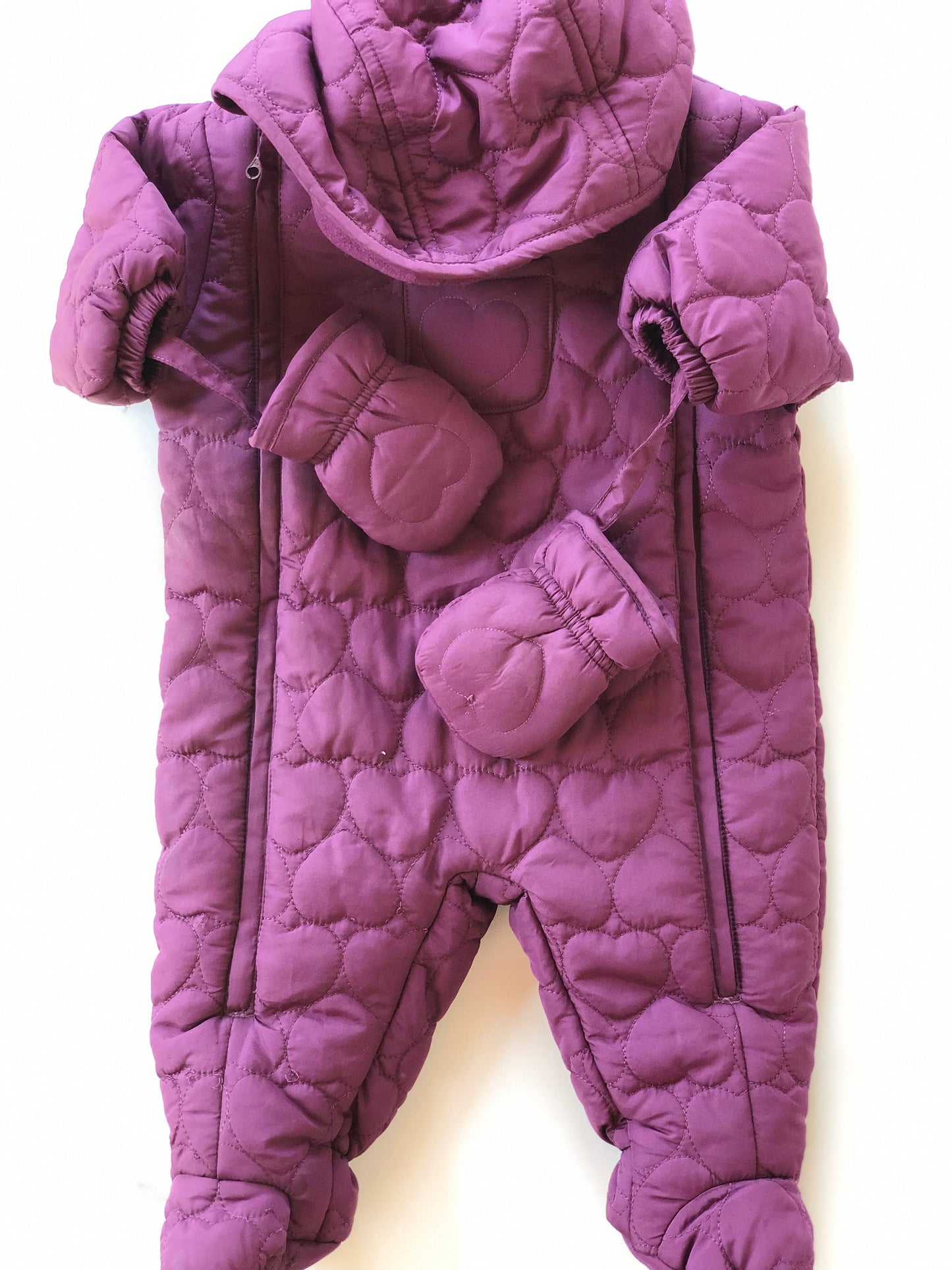 Combinaison pilote hiver violette Du Pareil Au Même taille 3 mois