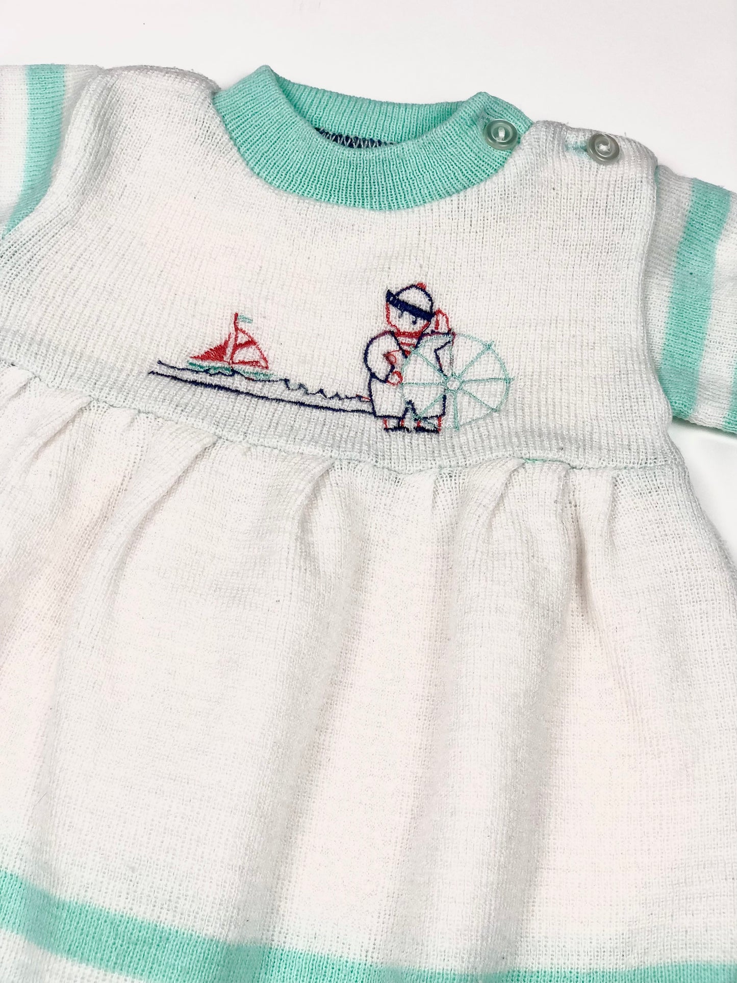 Robe en mailles marin vintage 6 mois