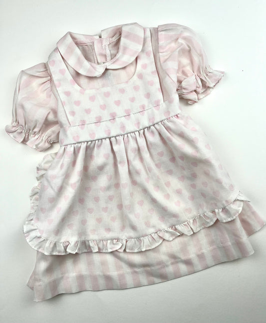 Robe vintage motifs cœurs Bambino 3 mois