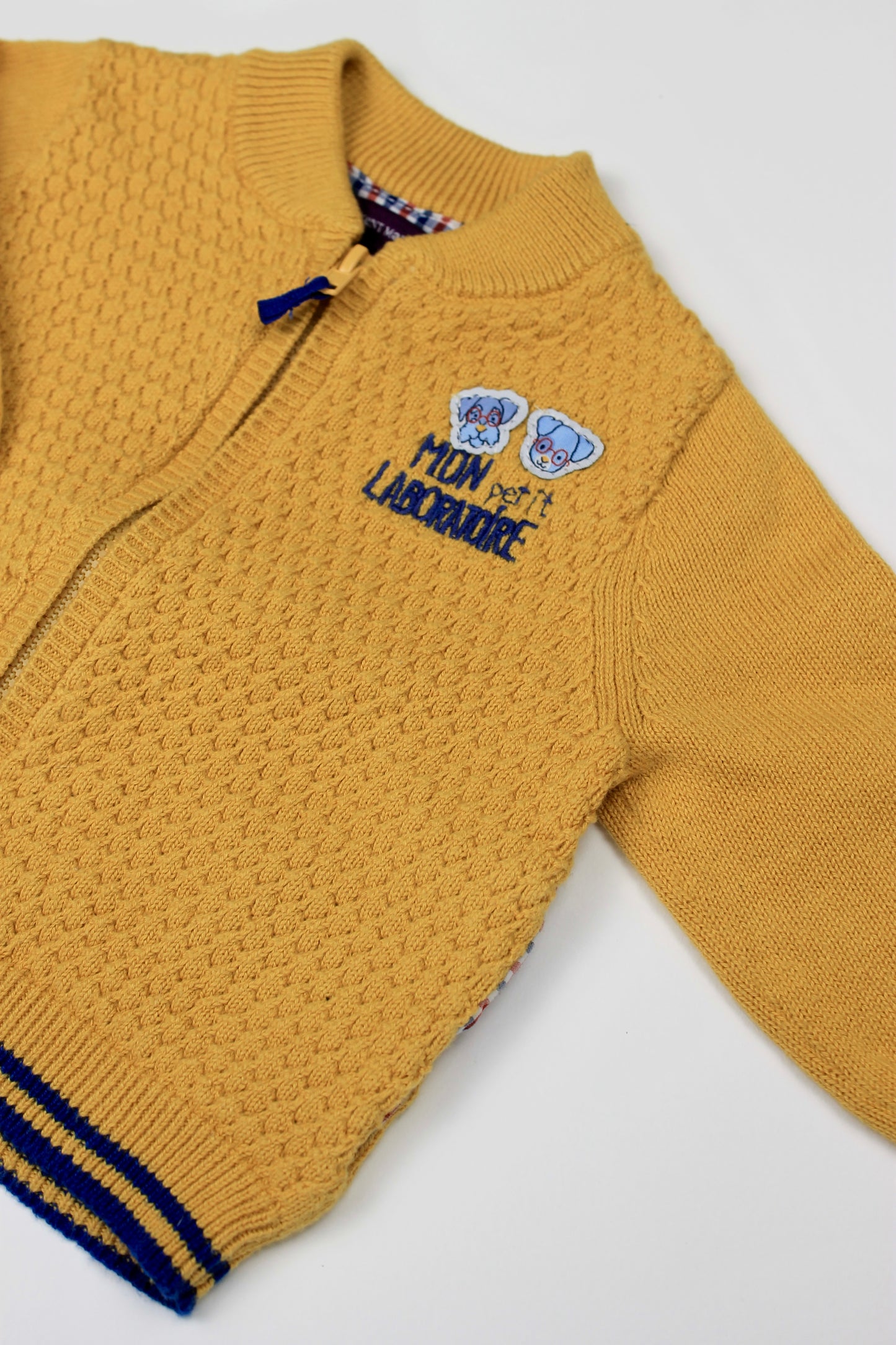 Gilet zippé moutarde Sergent Major 3 mois