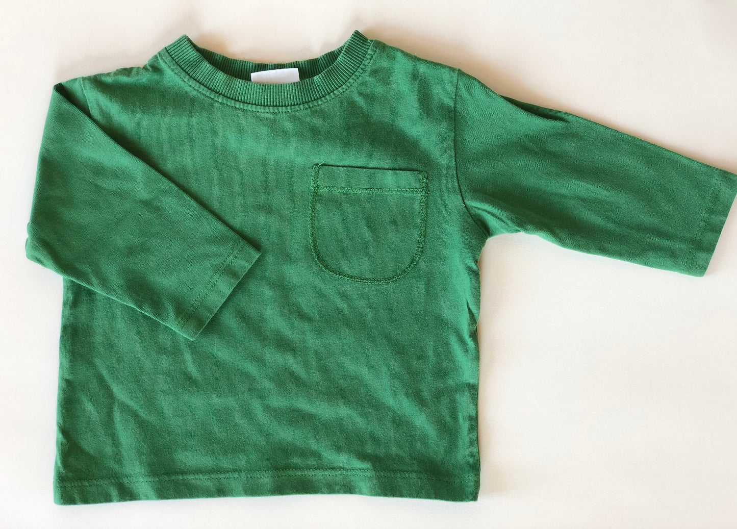 T-shirt manches longues vert Zara 3-6 mois