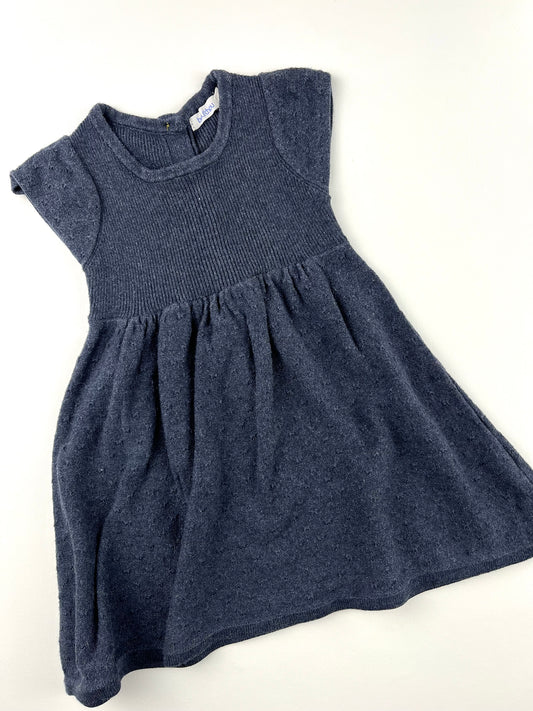 Robe en mailles gris bleu Bout’chou 6 mois