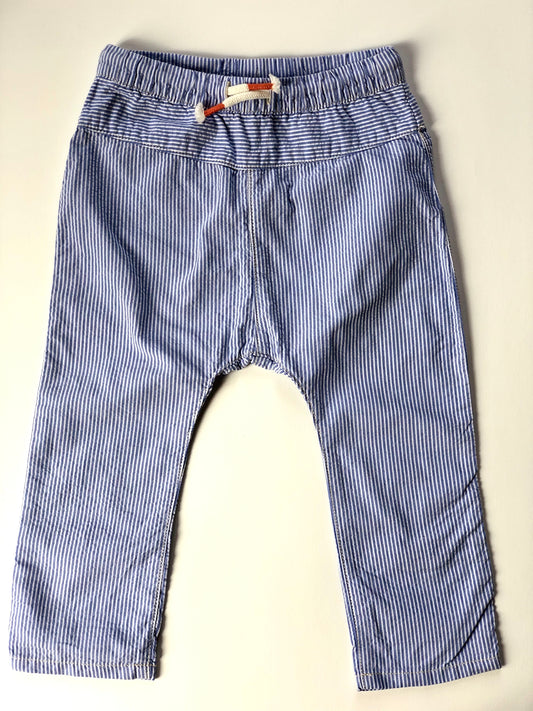 Pantalon rayé bleu et blanc H&M 18 mois