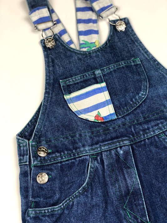 Robe salopette en jeans vintage 5 ans