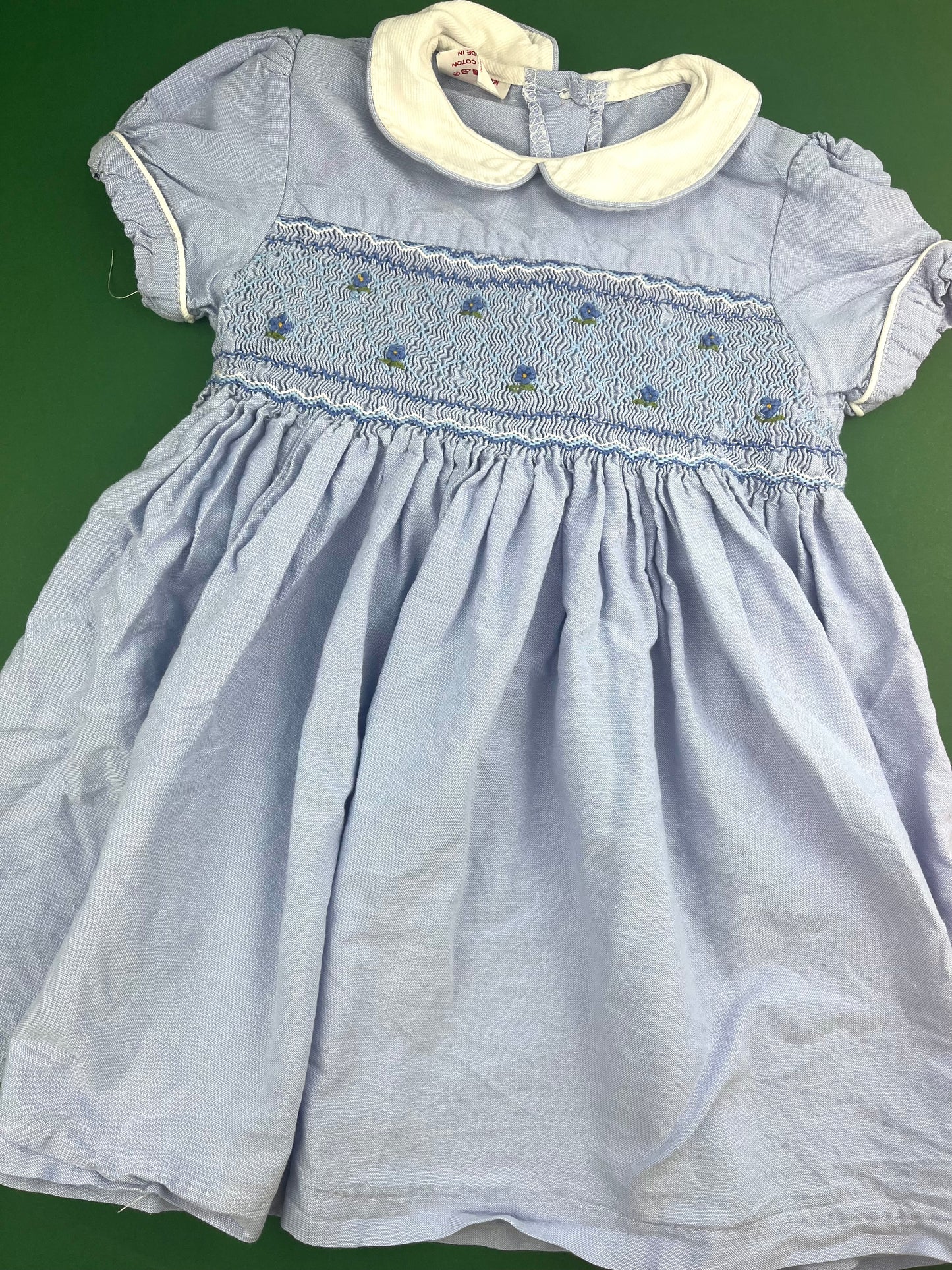 Robe bleue vintage 4 ans