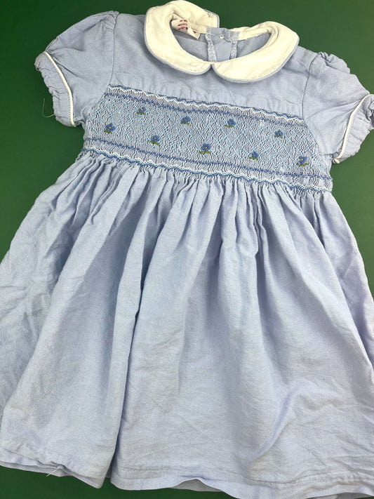Robe bleue vintage 4 ans