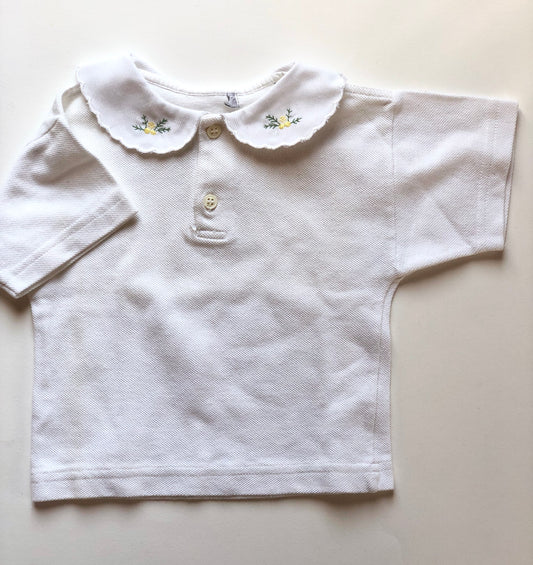 Polo blanc vintage 2 ans