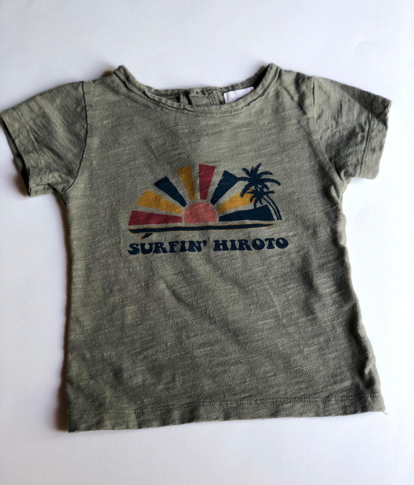 T-shirt kaki Louis Louise 12 mois