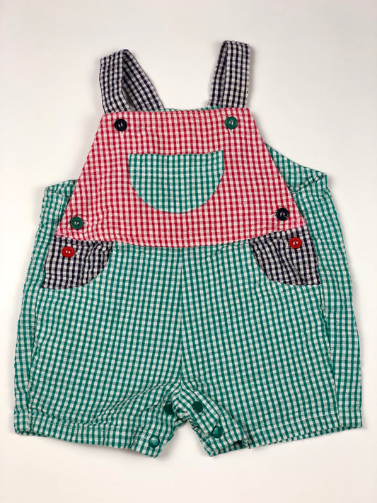 Salopette courte vintage In Extenso 3 mois