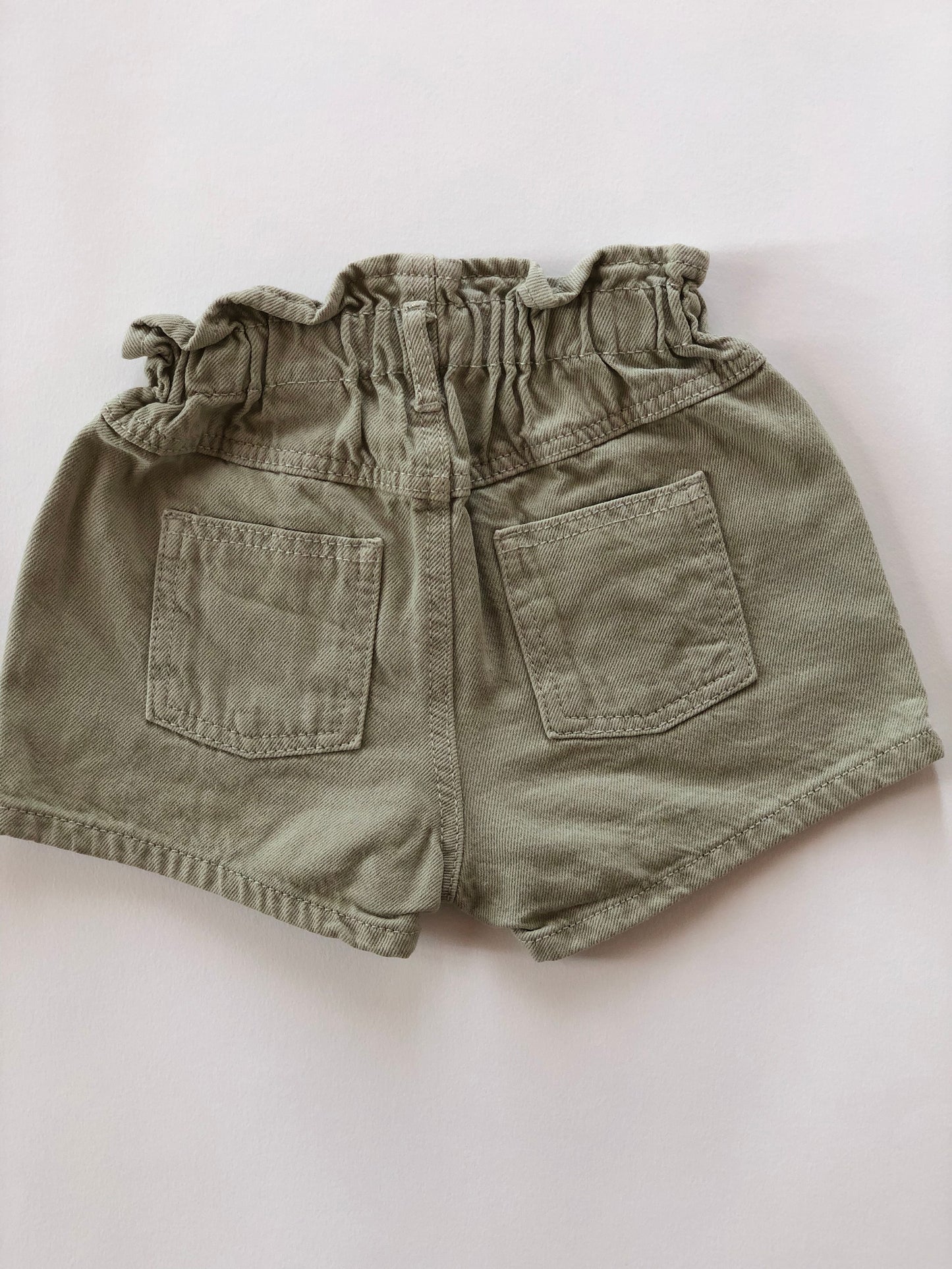 Short paper-bag vert Zara 12 mois