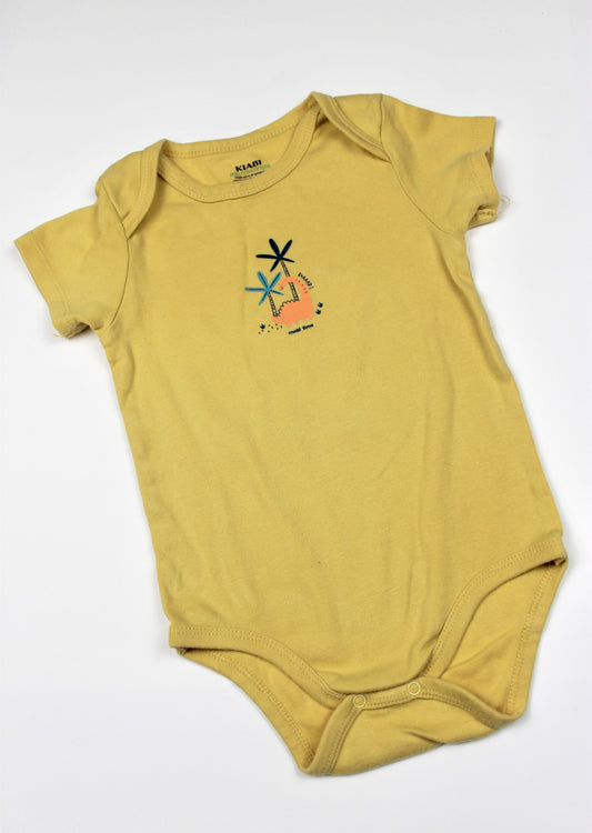 Body manches courtes jaune Kiabi 2 ans
