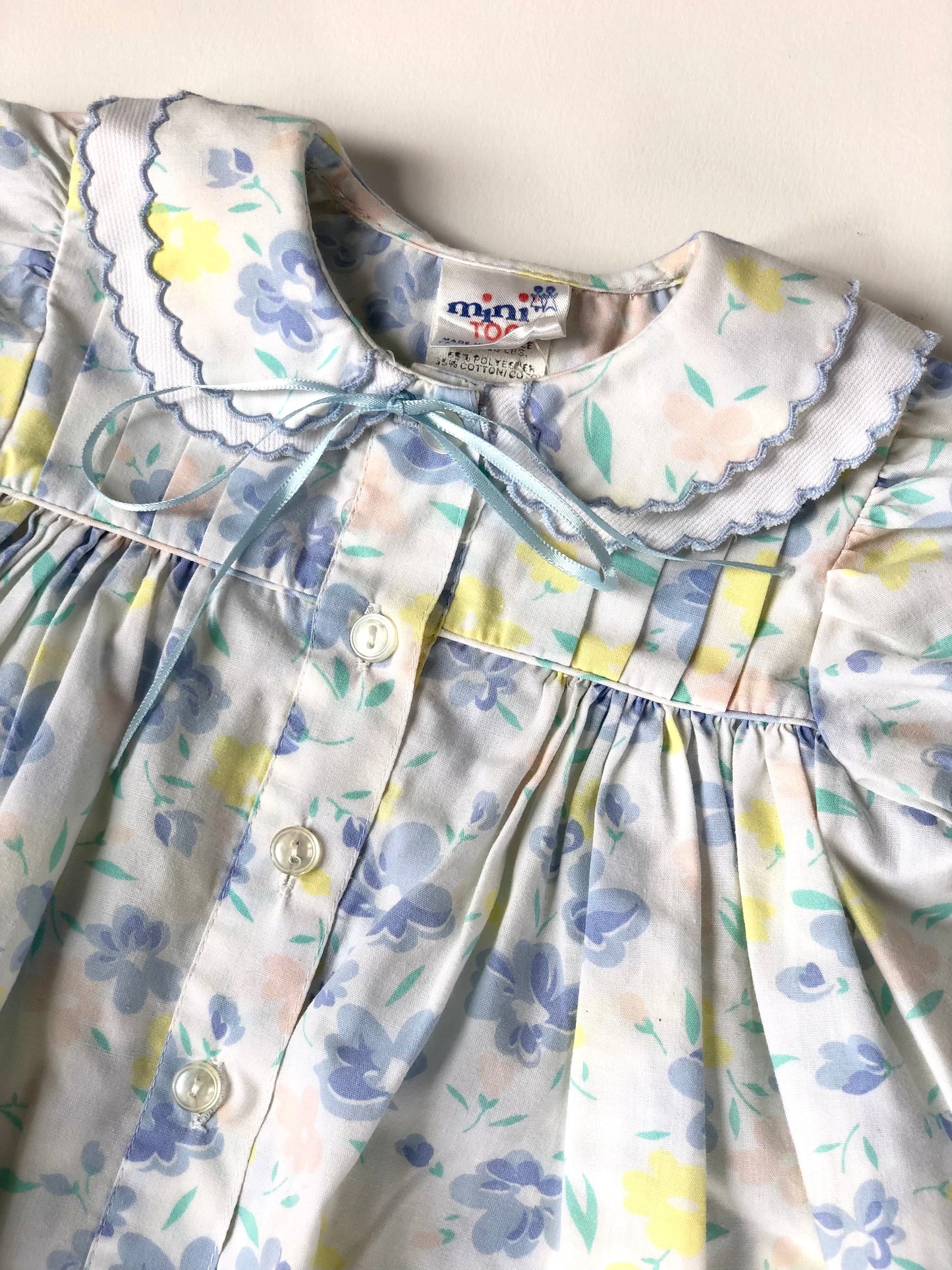 Robe à fleurs vintage mini Togs 6 mois