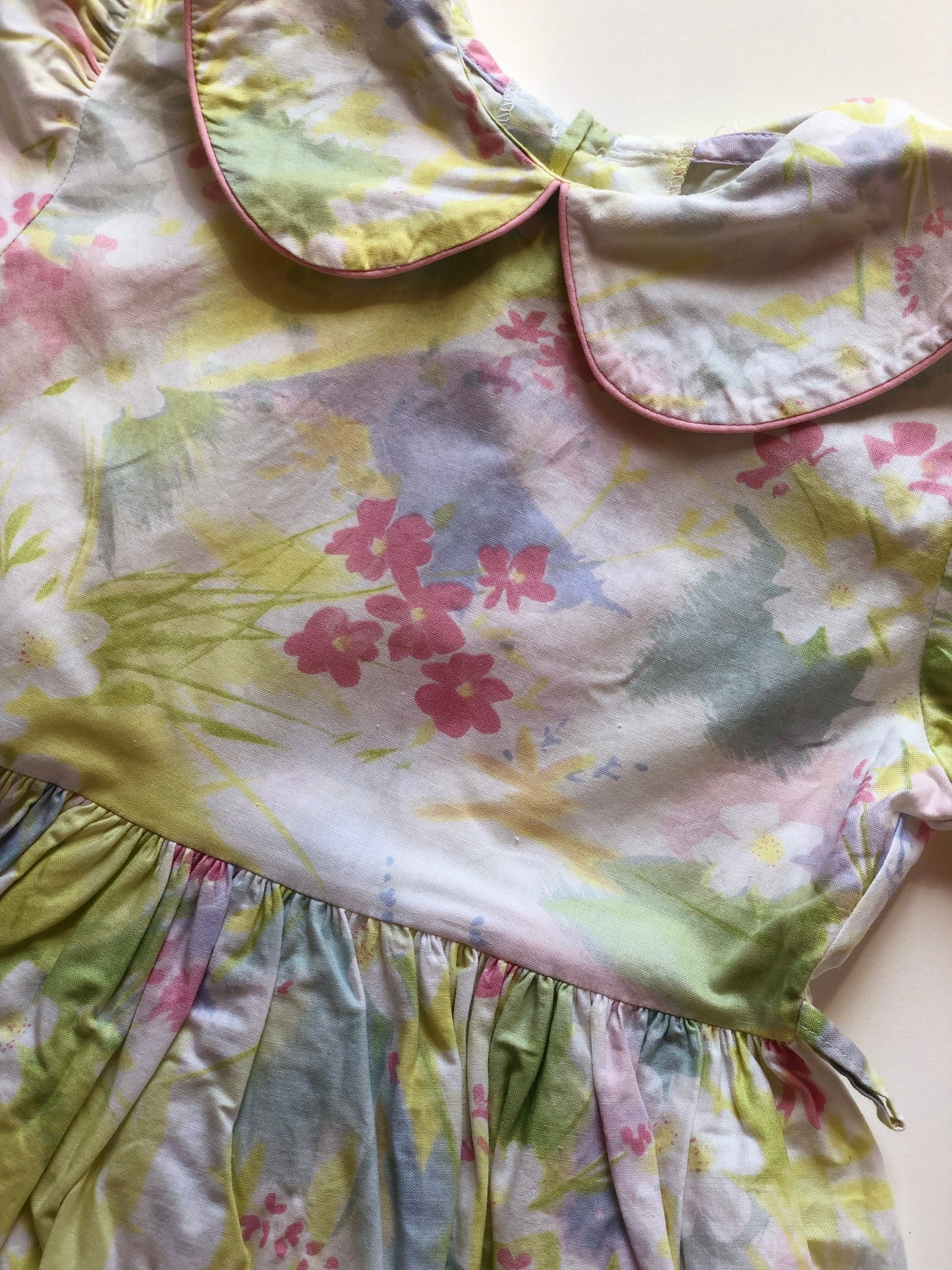 IMPARFAIT Robe à fleurs vintage 4 ans