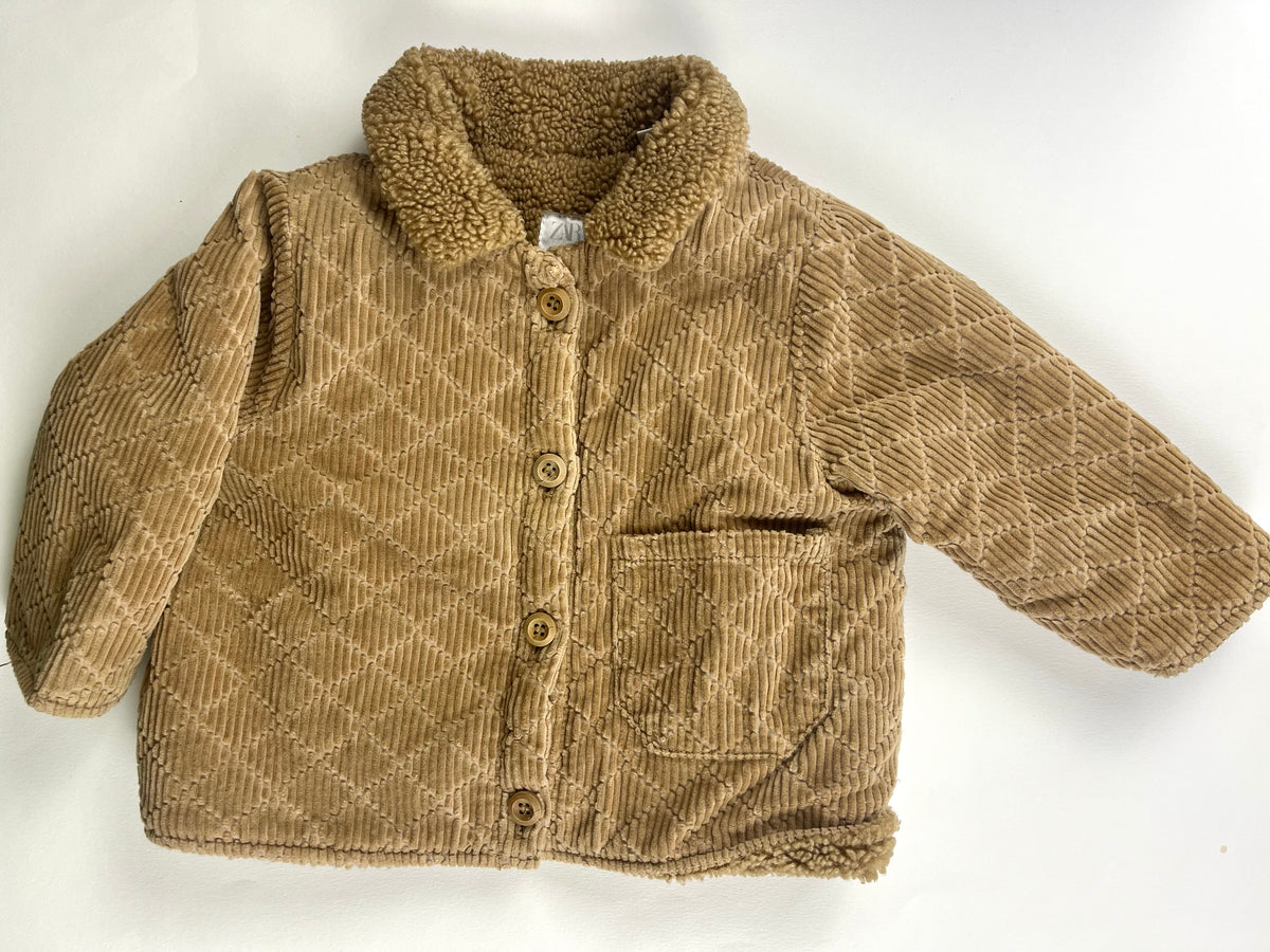 Manteau beige foncé Zara 9 mois