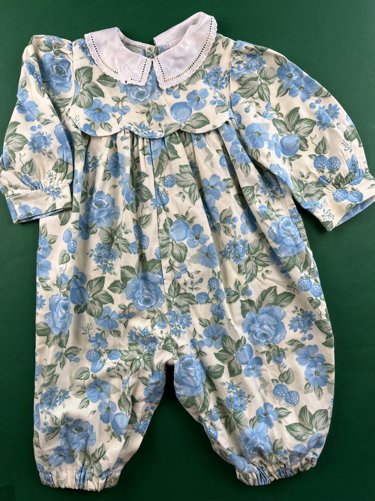 Combinaison à fleurs vintage 12 mois