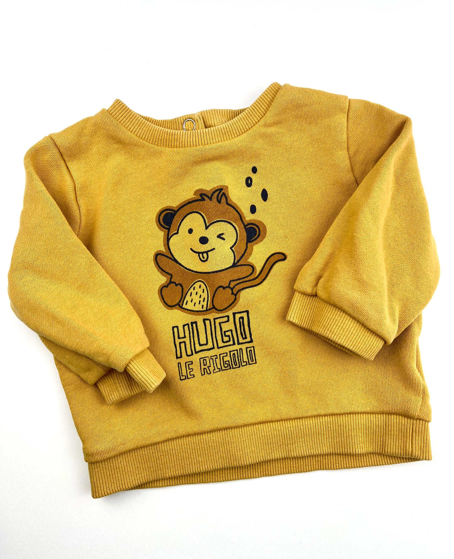 Sweat moutarde Kiabi 9 mois