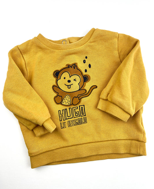 Sweat moutarde Kiabi 9 mois