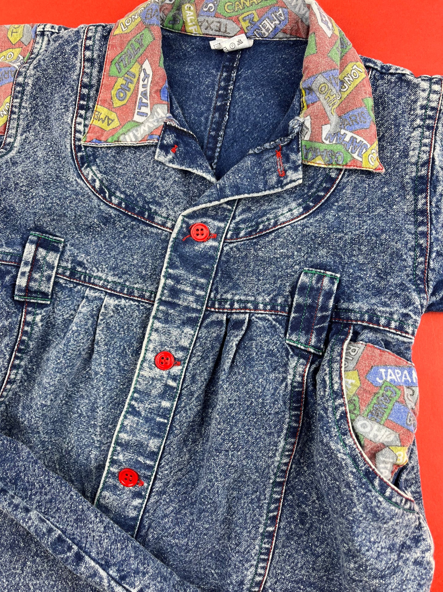 Combinaison en denim vintage 12 mois