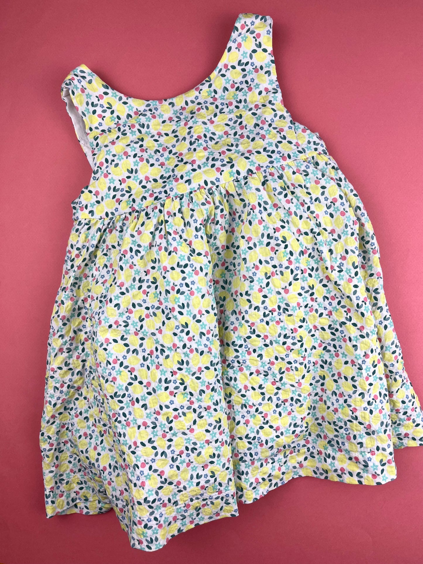 Robe motifs citrons Obaïbi 18 mois