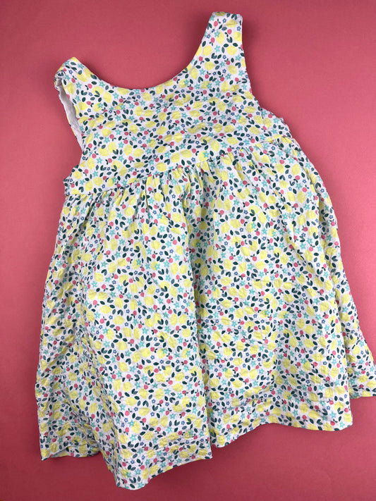Robe motifs citrons Obaïbi 18 mois