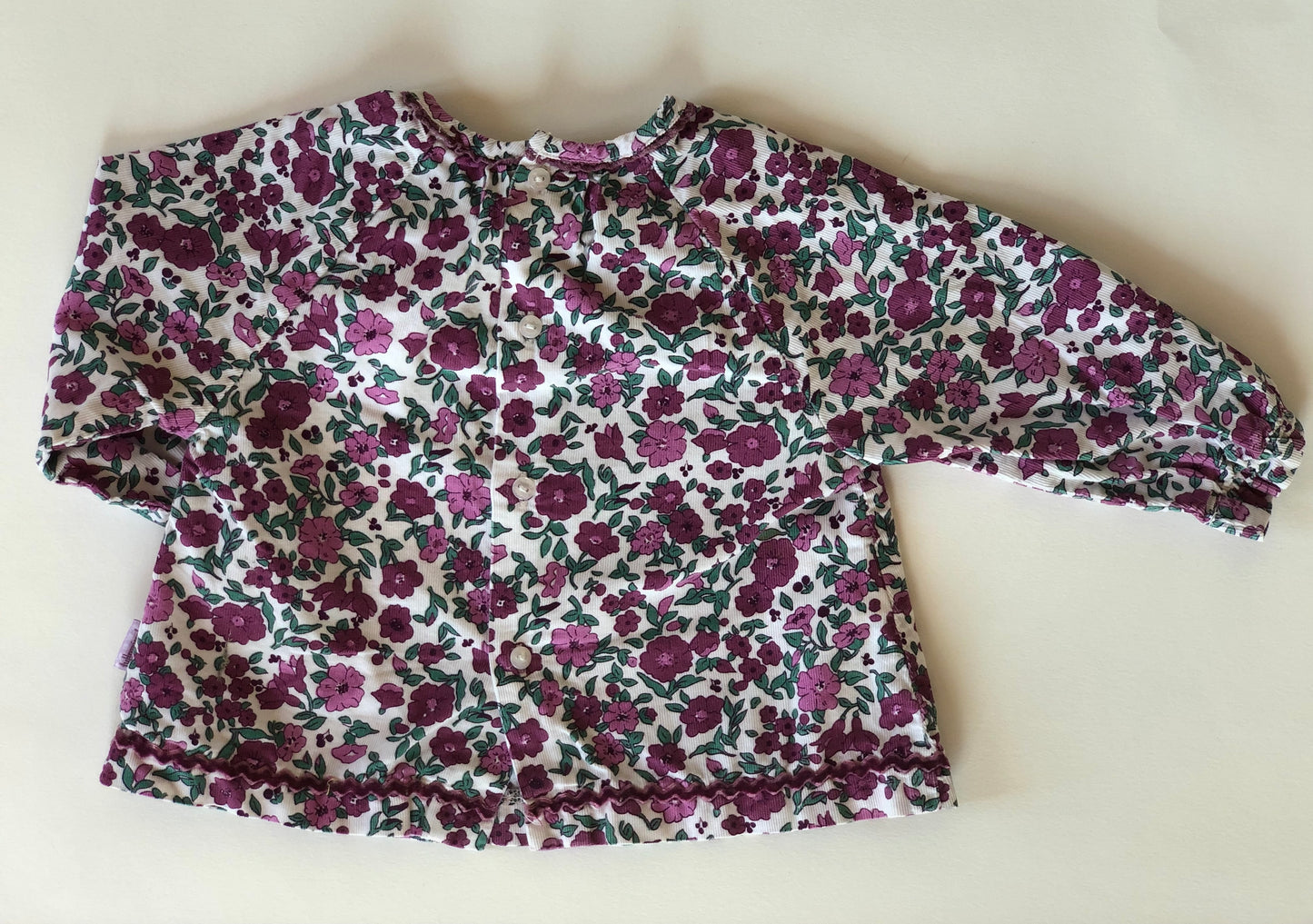 Blouse à fleurs Tutto Piccolo 9 mois