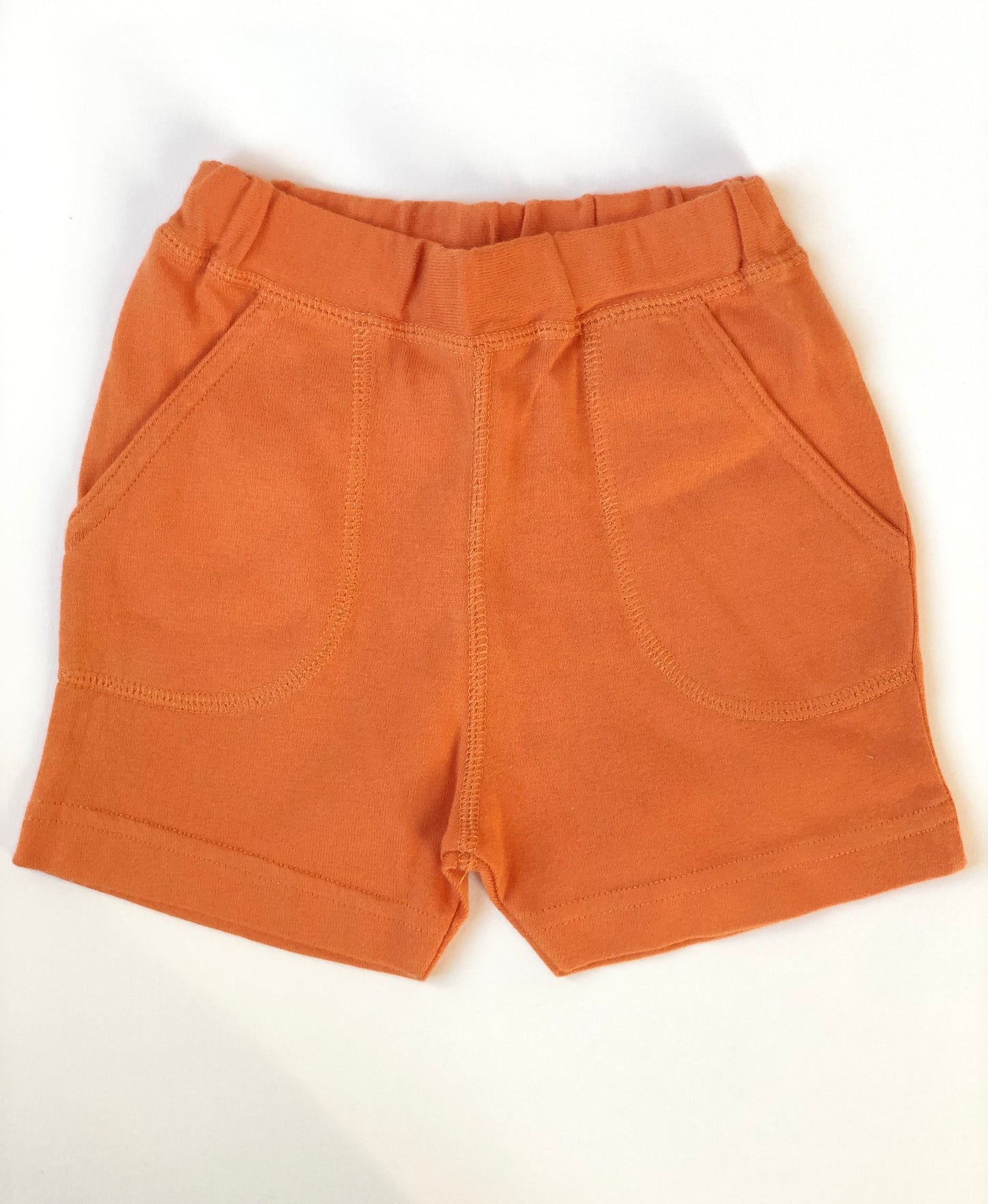 Short orange taille élastique Petit Bateau 6 mois