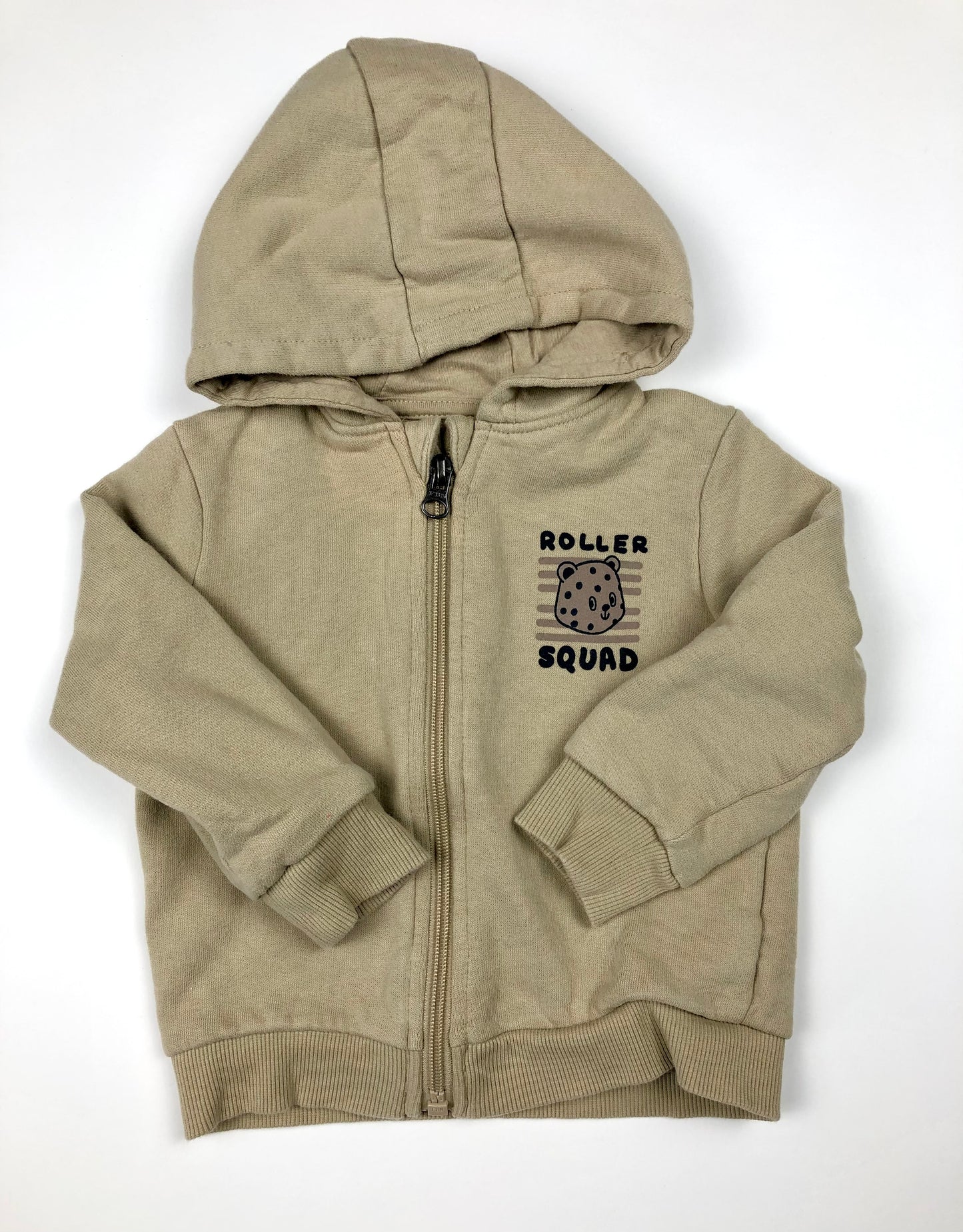 Sweat à capuche beige Kiabi 18 mois