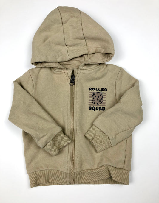 Sweat à capuche beige Kiabi 18 mois
