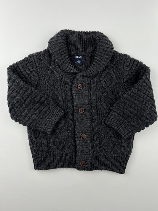 Gilet en mailles gris Kiabi 6 mois