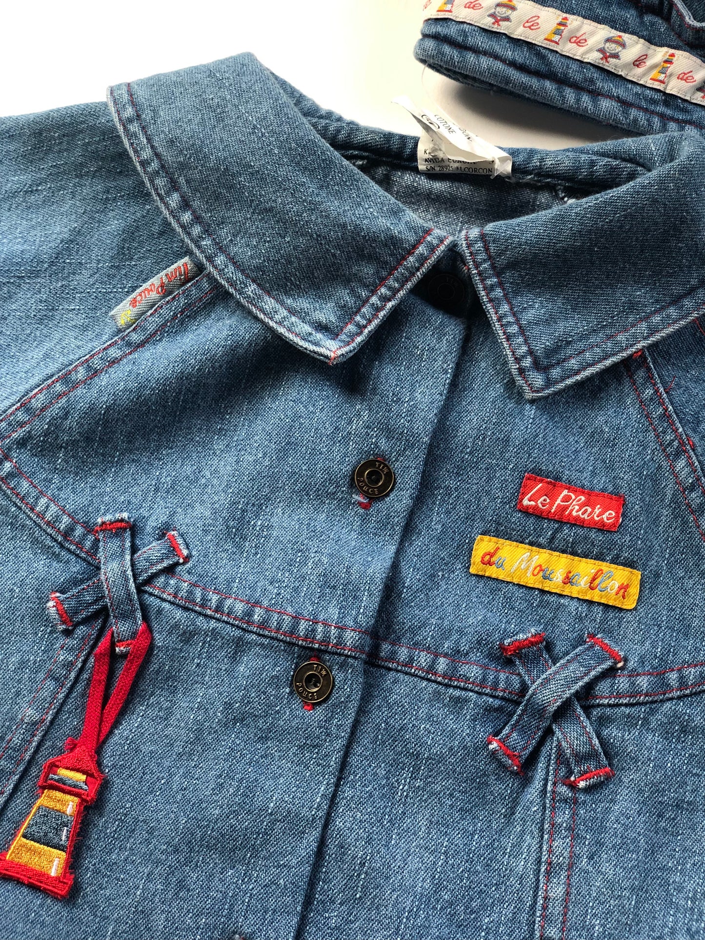 Robe et béret en jeans Tim Pouce 12 mois