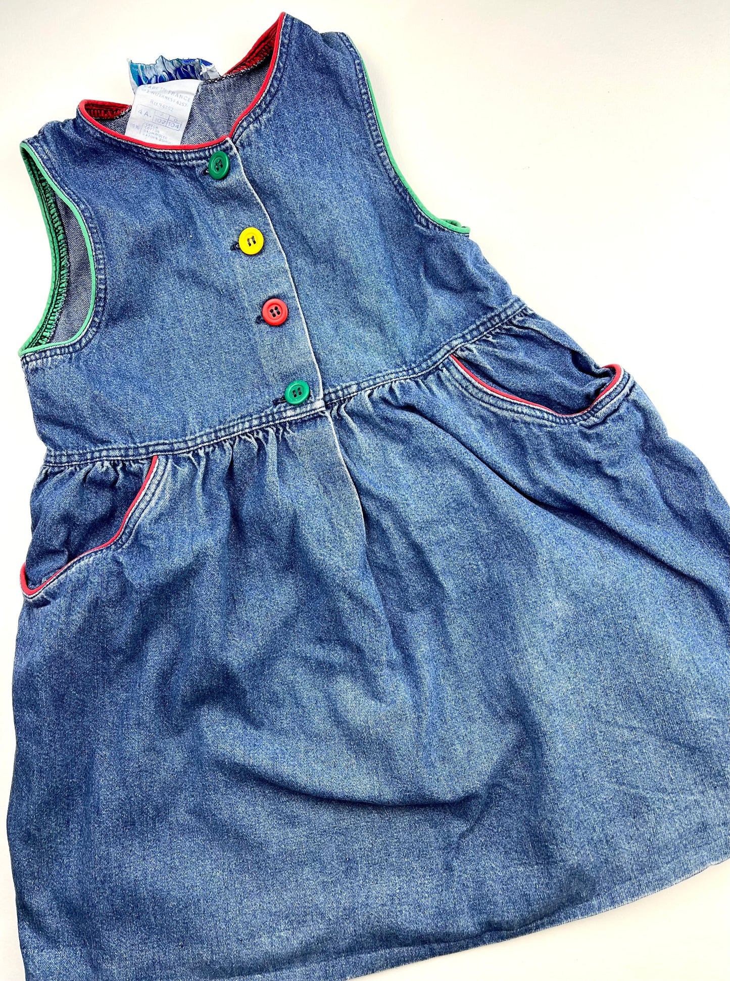 Robe en jeans vintage bleue 4 ans