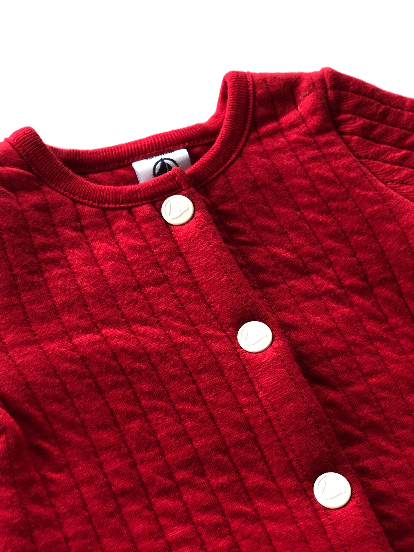 Gilet rouge Petit Bateau 3 mois