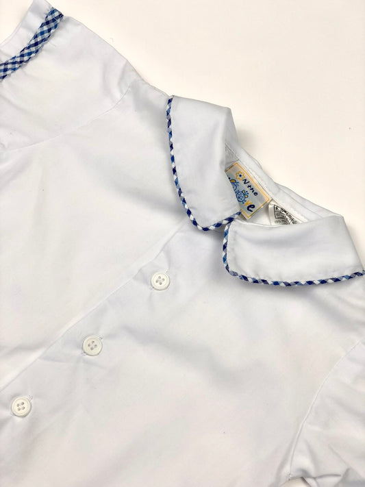 Chemisier blanc vintage On The Moove 6 mois